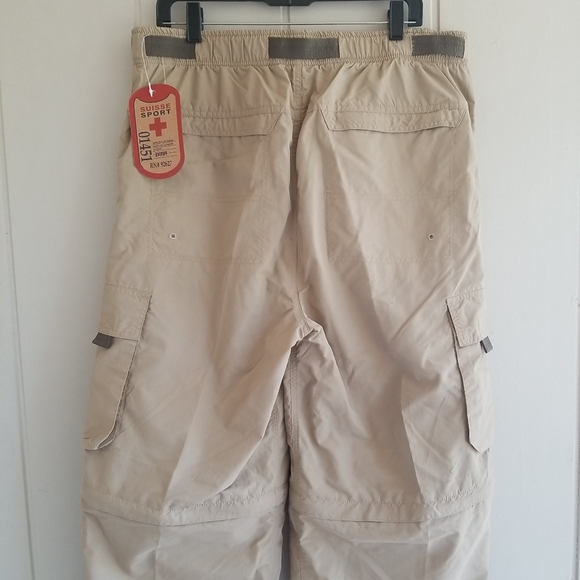 suisse sport Pants New Suisse Pants Size Medium Beige Convertible